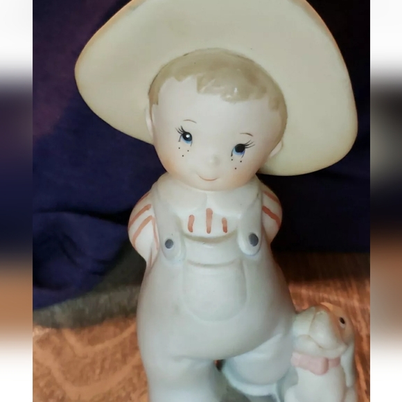 Homco Little Boy And Dog With Gifts #1436 - Picture 3 of 5